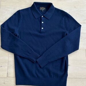 JCREW Cashmere collared sweater-polo SMALL